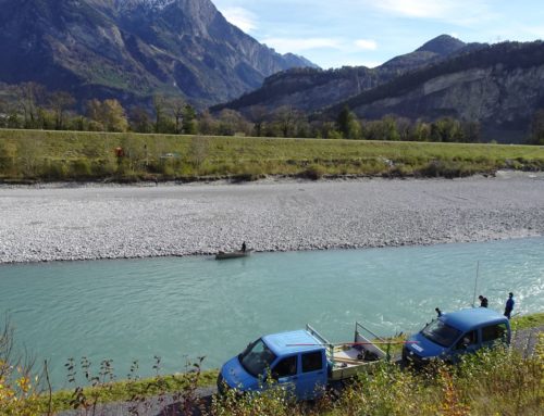 Querprofilaufnahmen Alpenrhein 2022
